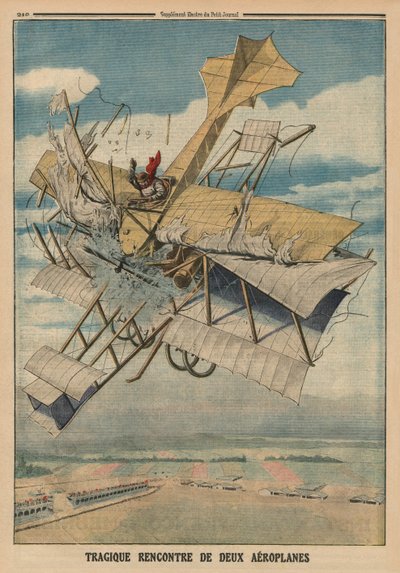 Tragic Collision of Two Airplanes, Back Cover Illustration from 